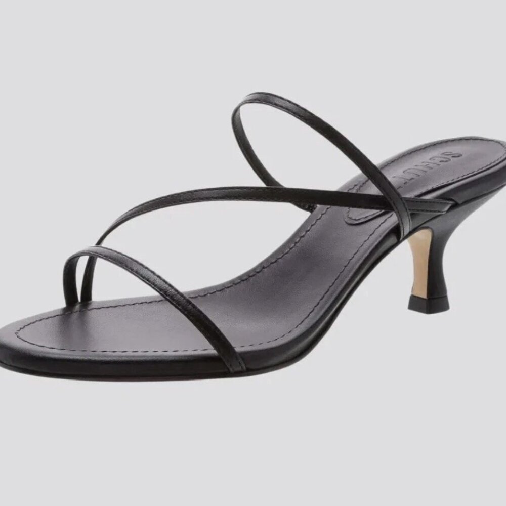 SCHUTZ Black Strappy Heels